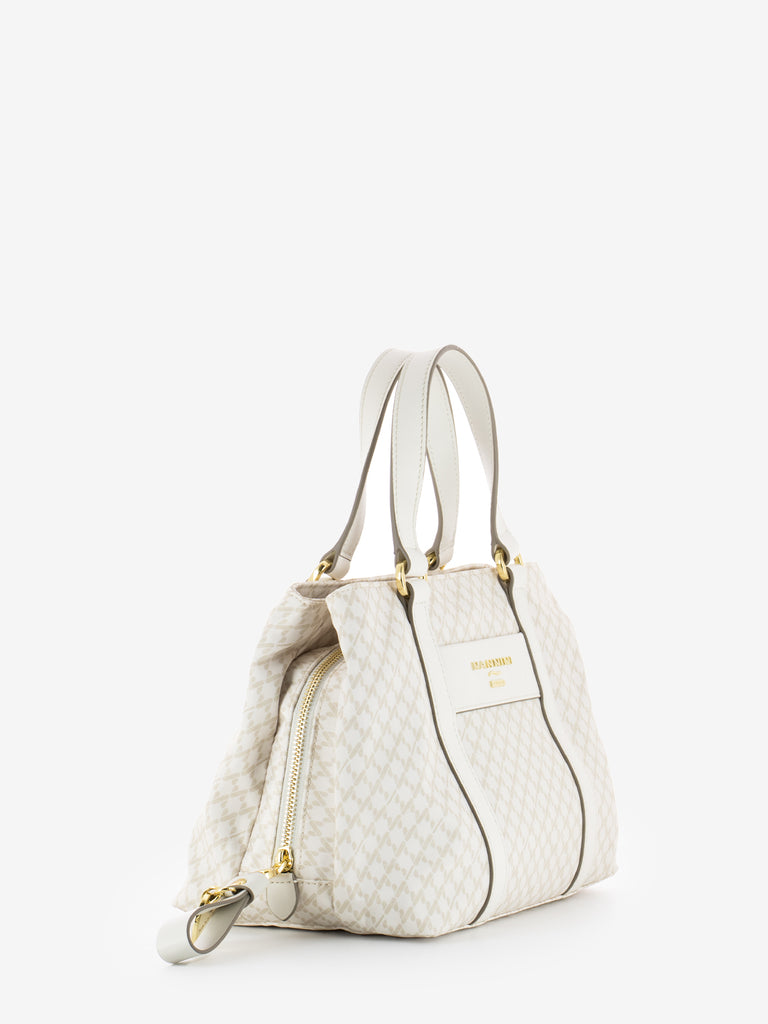 NANNINI - Borsa Liberty Air piccola in nylon off white