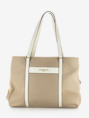 NANNINI - Borsa Liberty grande in nylon beige / offwhite