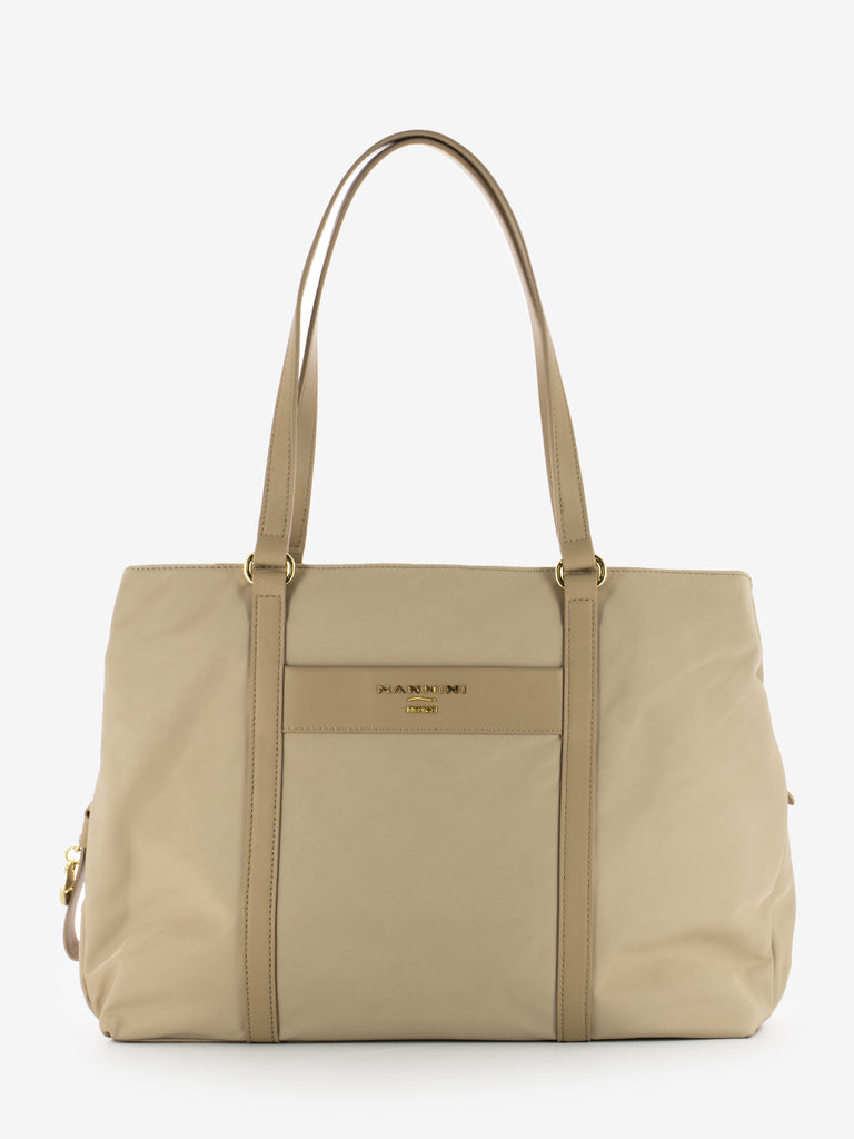 NANNINI - Borsa Liberty grande in nylon beige