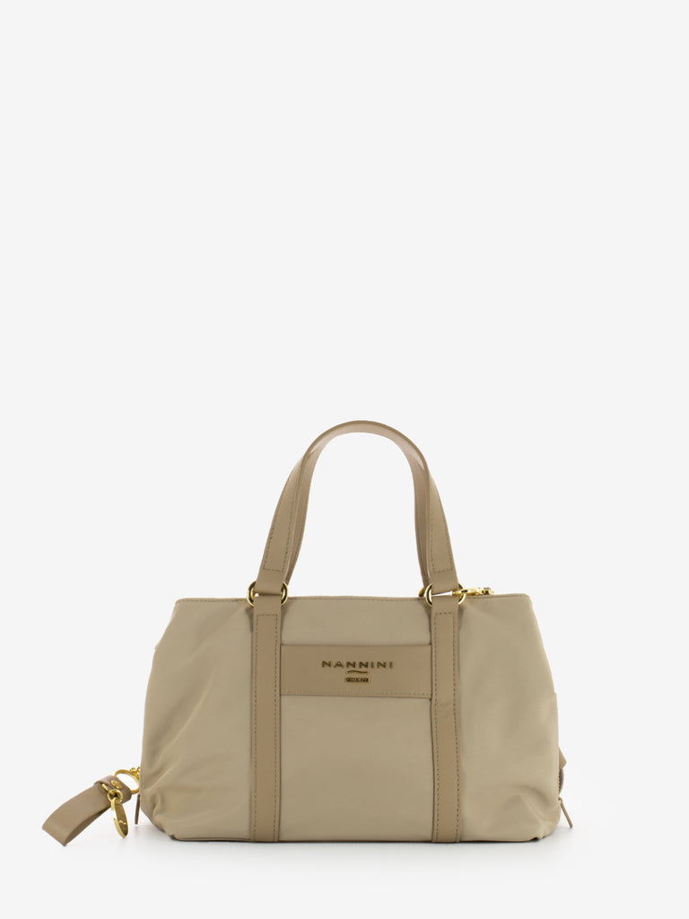 NANNINI - Borsa Liberty piccola in nylon beige