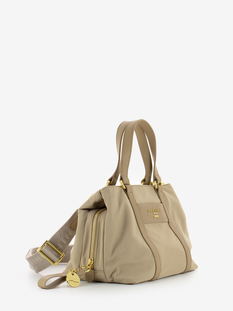 NANNINI - Borsa Liberty piccola in nylon beige