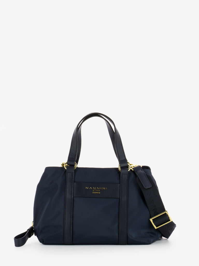 NANNINI - Borsa Liberty piccola in nylon navy