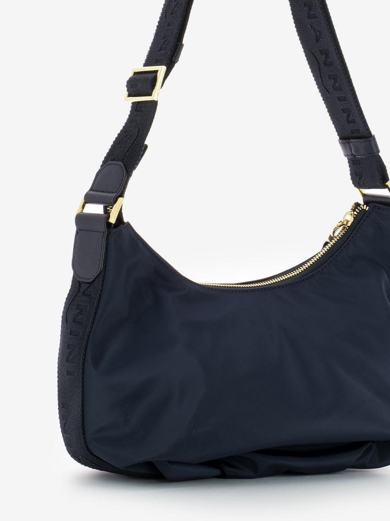 NANNINI - Borsa mezzaluna Liberty navy