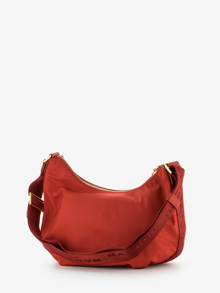 NANNINI - Borsa mezzaluna Liberty rossa