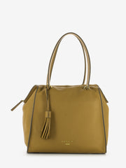 NANNINI - Borsa pelle Blake camel