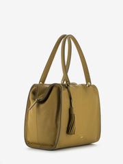 NANNINI - Borsa pelle Blake camel