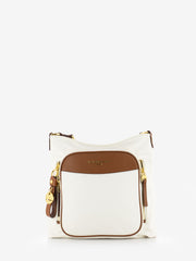 NANNINI - Borsa tracolla Liberty offwhite / cuoio