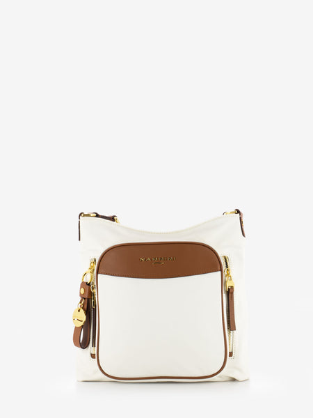 Borsa tracolla Liberty offwhite / cuoio