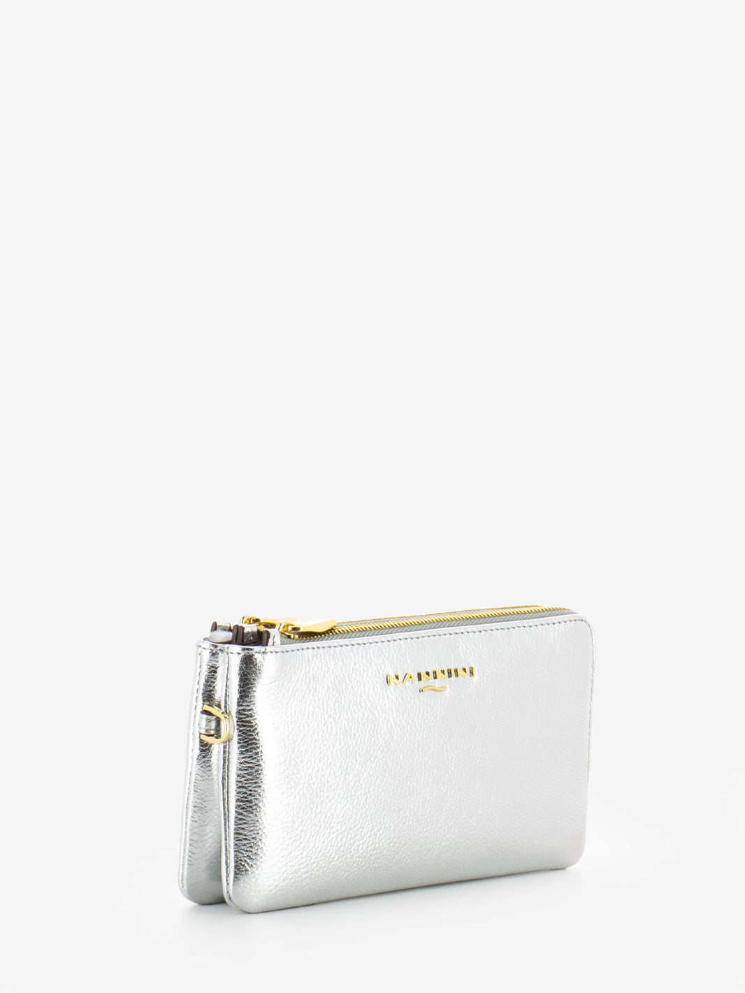 Portafoglio Wallis in pelle argento