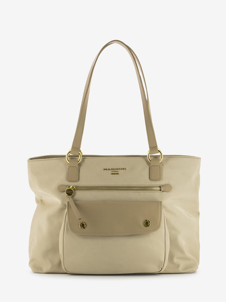 NANNINI - Shopper Cleo nylon caracas beige