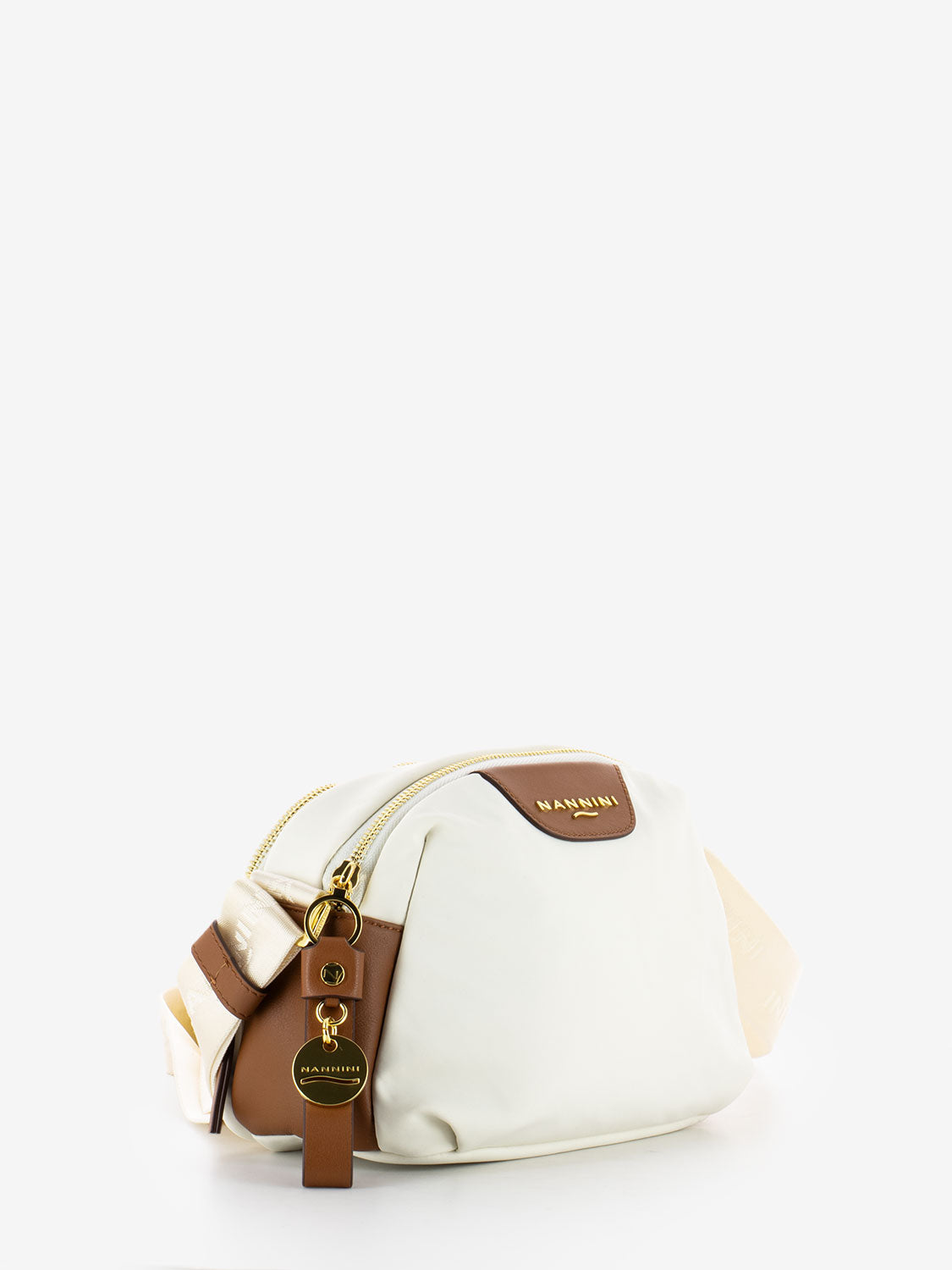 Tracolla Liberty offwhite / cuoio