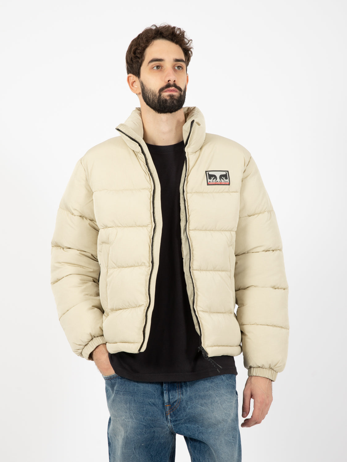 Piumino Don't just watch it burn puffer cream
