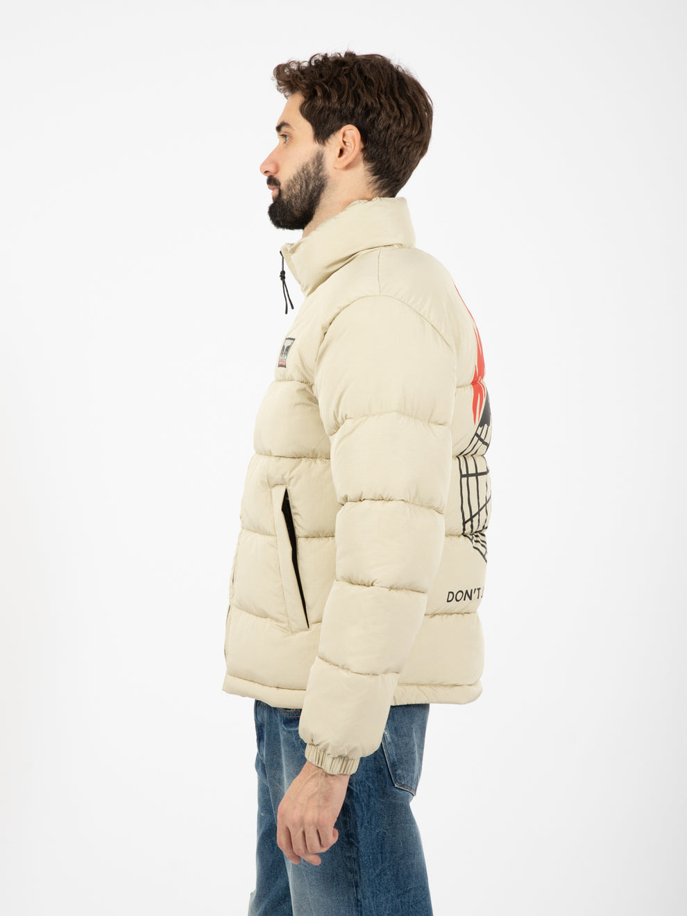 Piumino Don't just watch it burn puffer cream