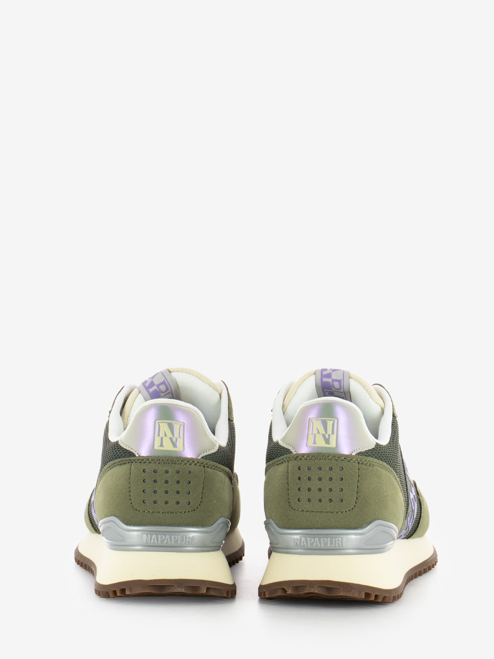 Sneakers W in mesh green lichen
