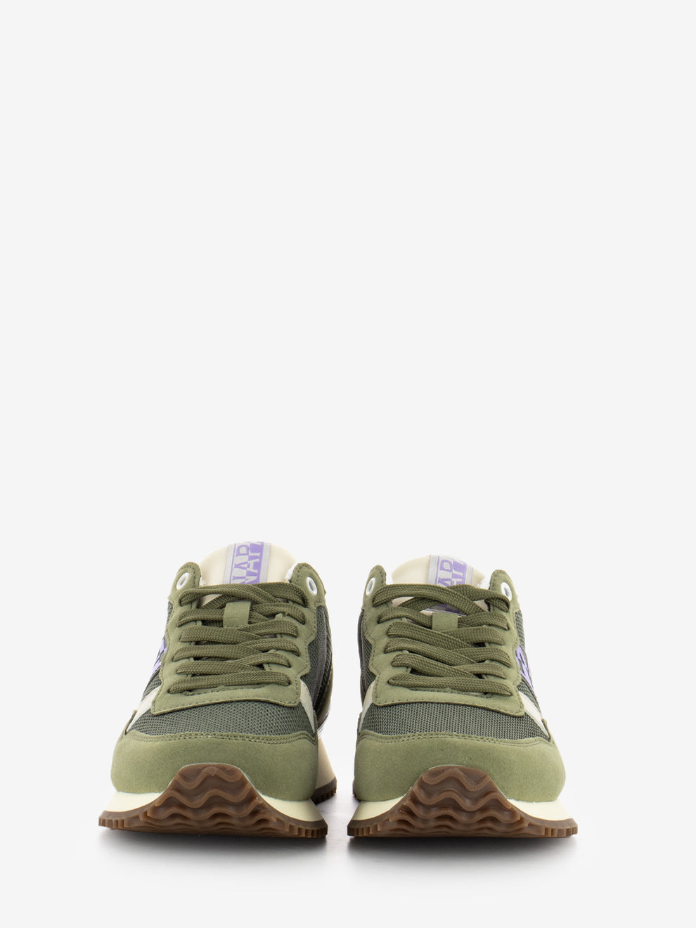 Sneakers W in mesh green lichen