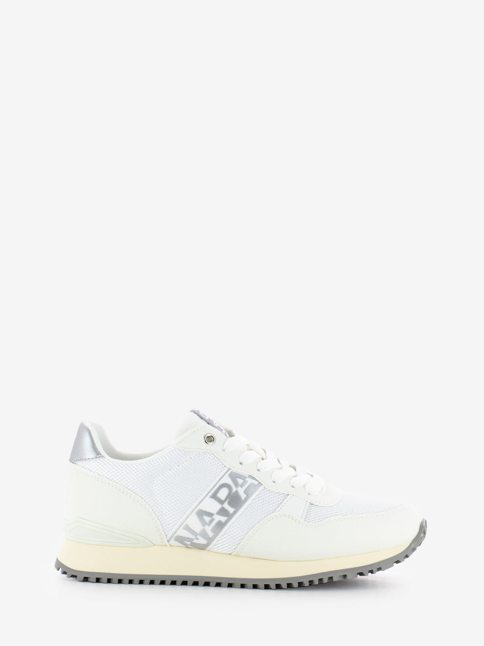 Sneakers W in mesh white / silver
