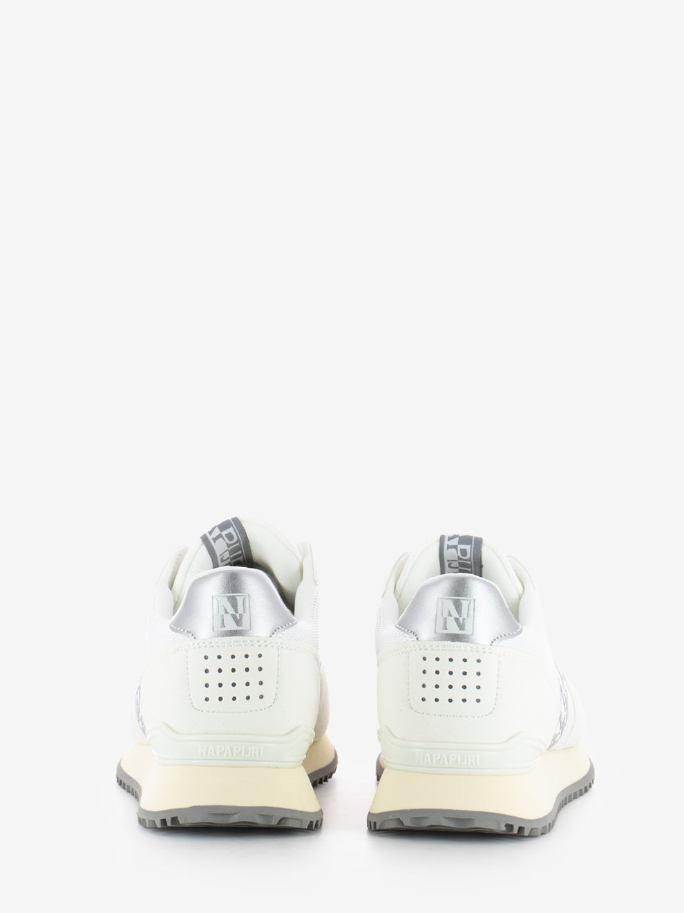 Sneakers W in mesh white / silver