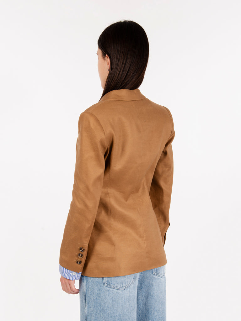 NENETTE - Blazer doppiopetto twill stretch corda