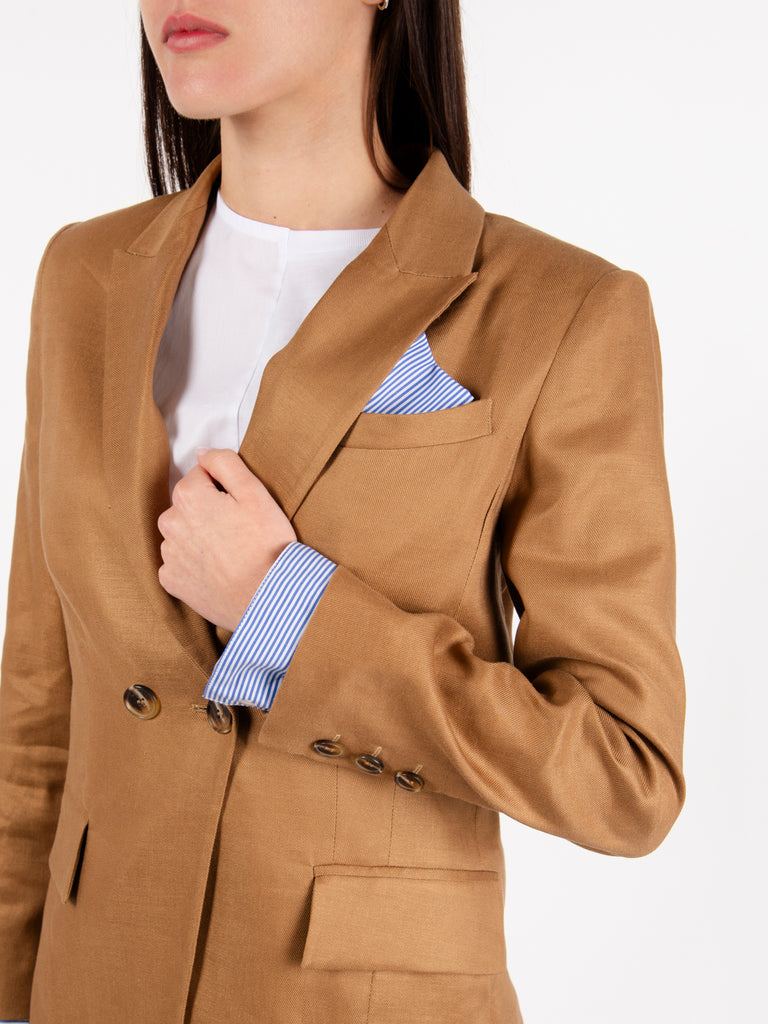 NENETTE - Blazer doppiopetto twill stretch corda