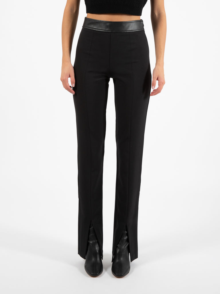 NENETTE - Pantalone New York crêpe stretch nero