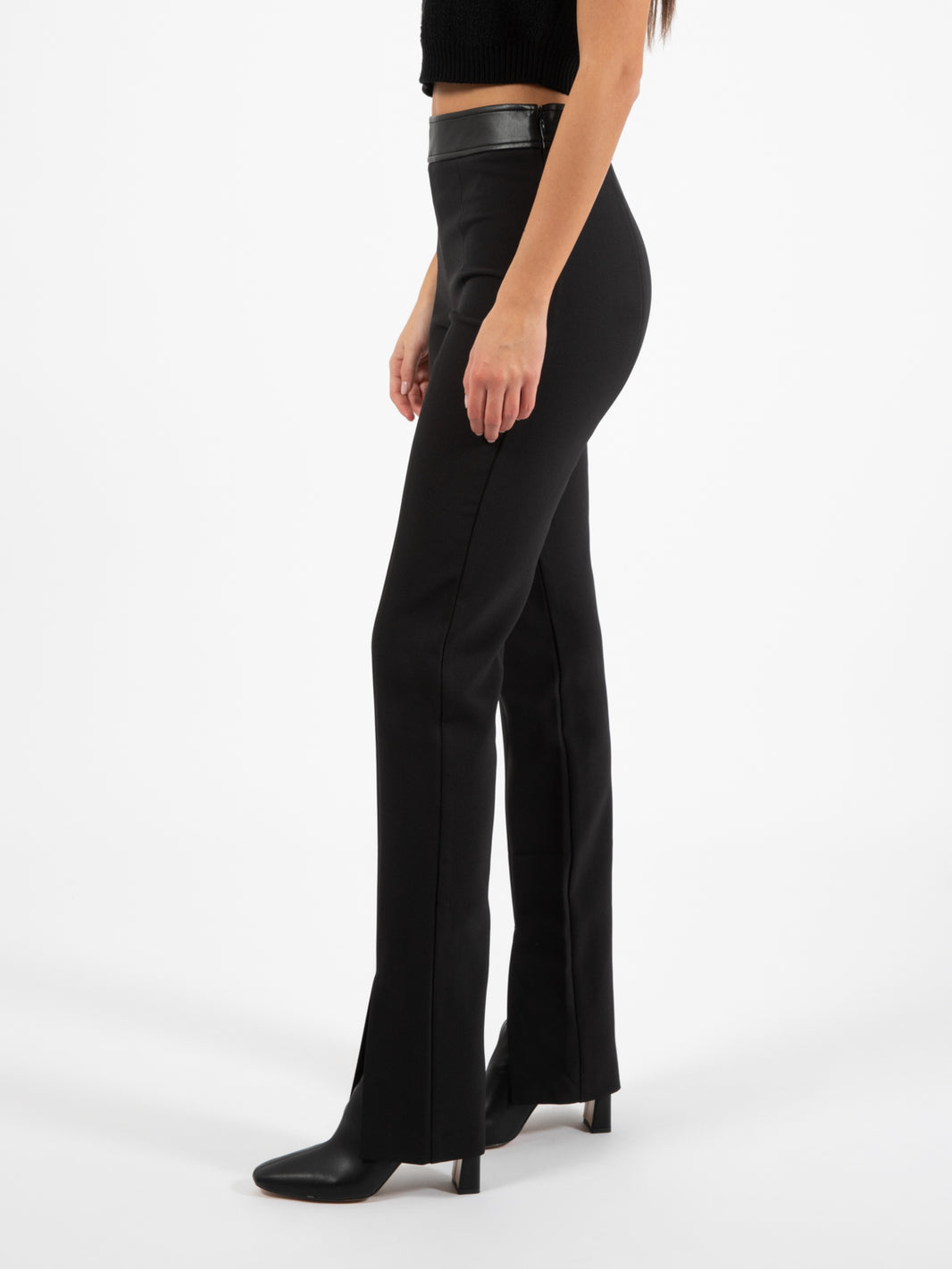 Pantalone New York crêpe stretch nero