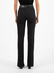 NENETTE - Pantalone New York crêpe stretch nero