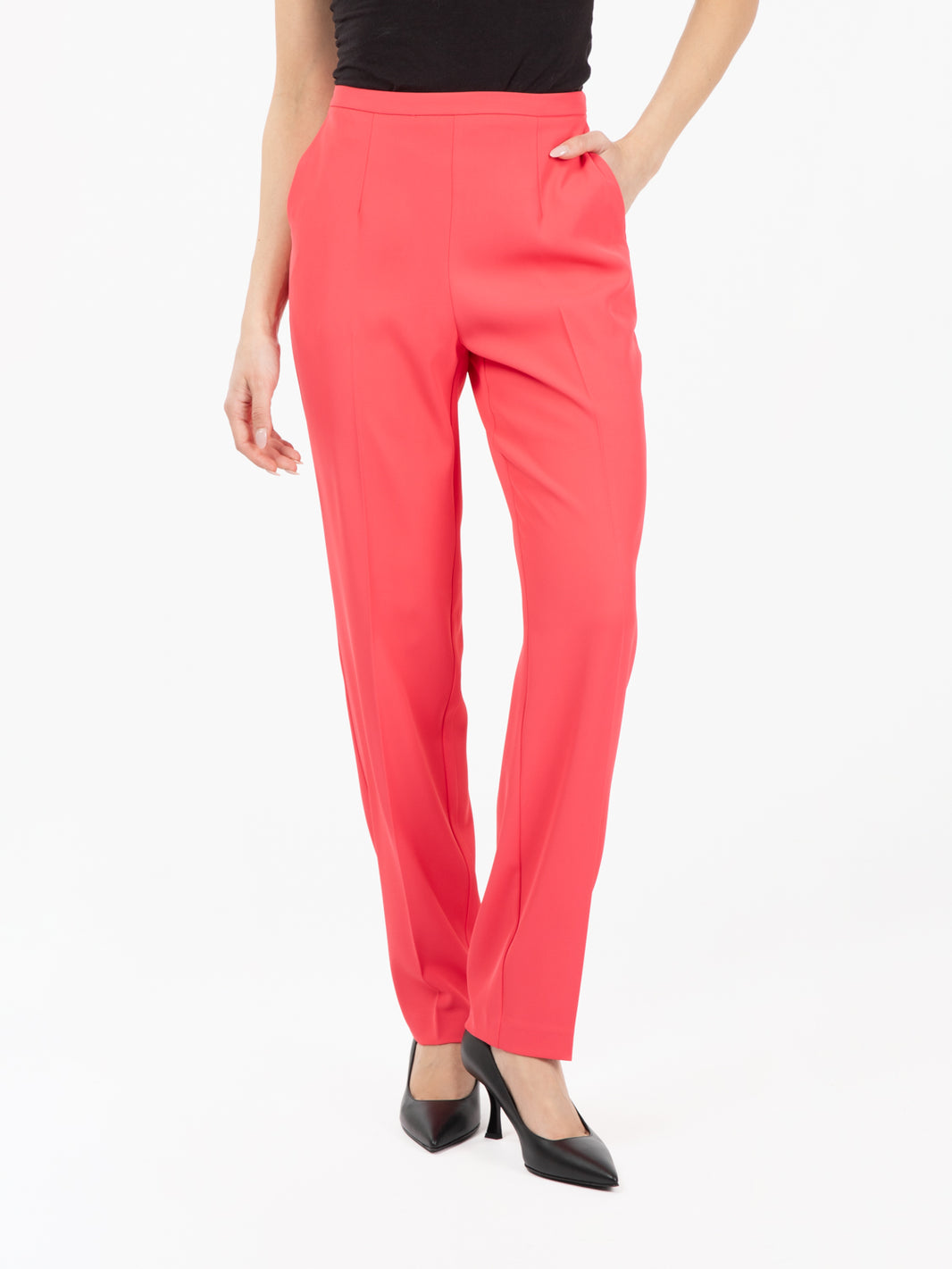 Pantaloni a sigaretta Edino fuxia