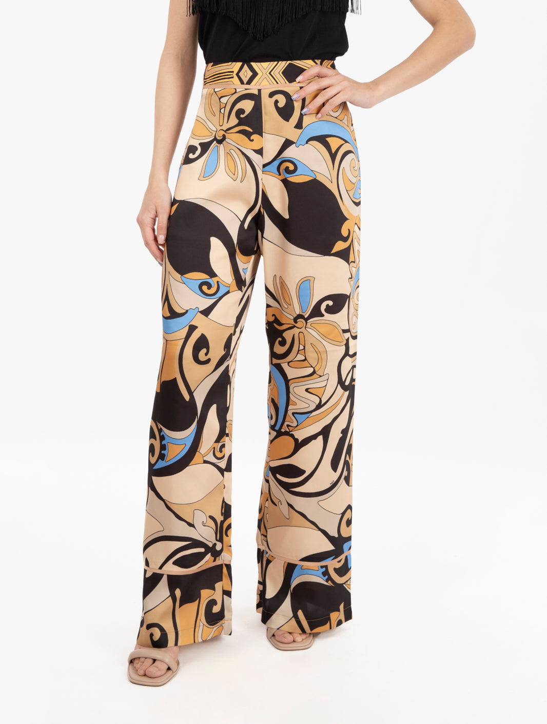 Pantaloni Eternal stampa foulard mosaic