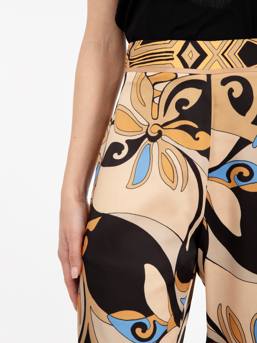 Pantaloni Eternal stampa foulard mosaic