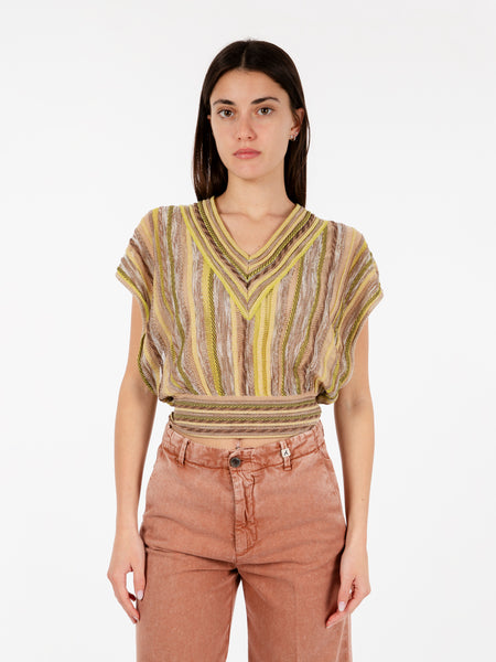 Top Monday in maglia lurex multicolor