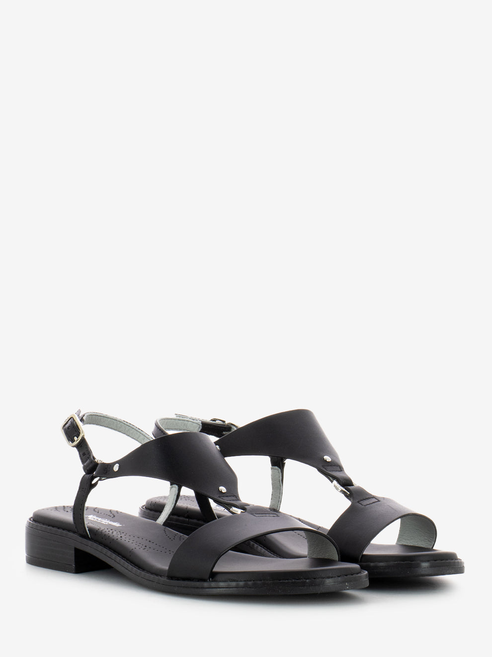 Sandali Tamigi in pelle nera