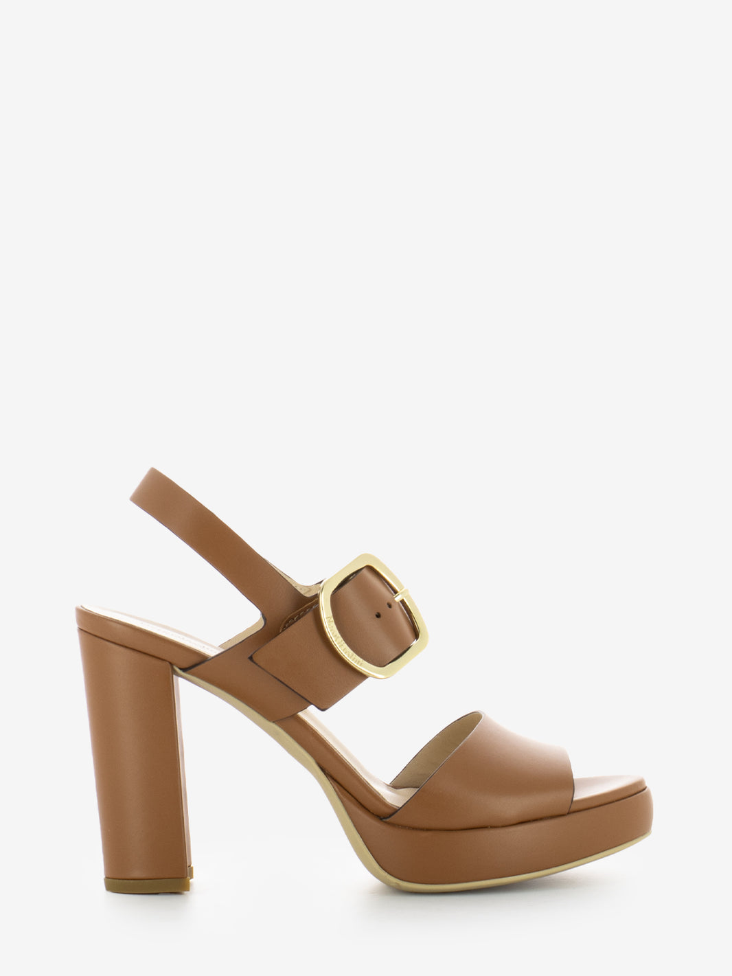 Sandalo Armenia con plateau cognac