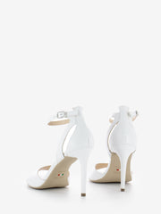 NERO GIARDINI - Sandalo con tacco in nappa bianco