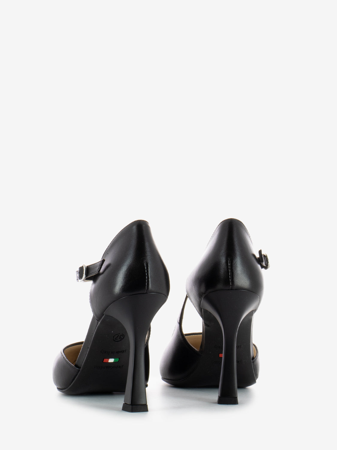 Scarpa tacco nappa Pandora nero