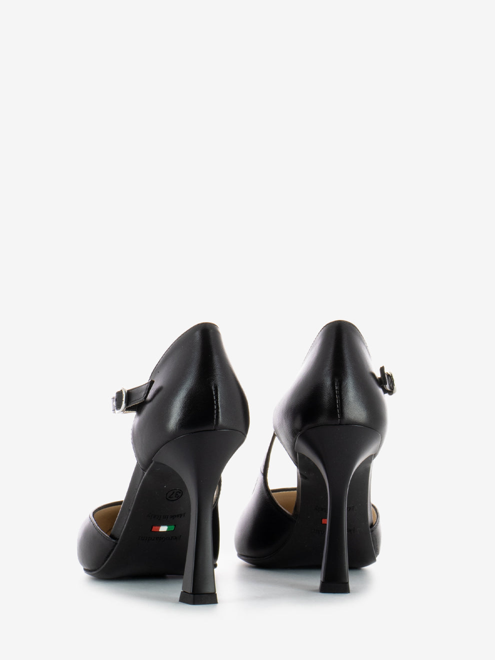 Scarpa tacco nappa Pandora nero
