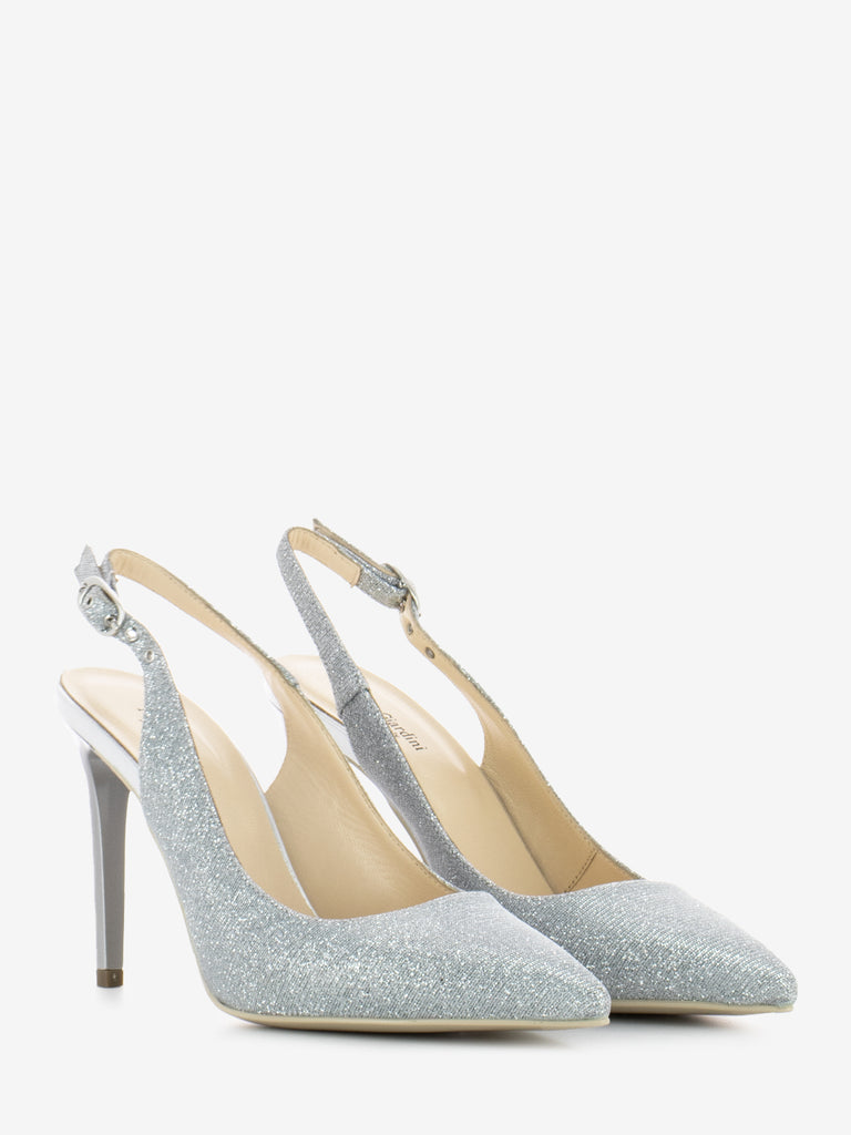 NERO GIARDINI - Slingback Notturno argento