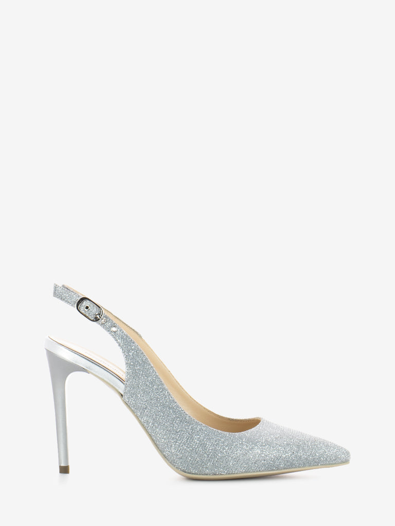 NERO GIARDINI - Slingback Notturno argento