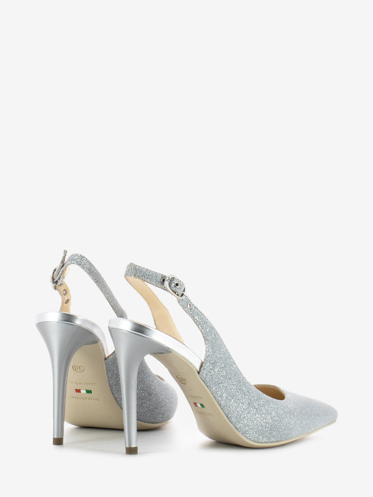 NERO GIARDINI - Slingback Notturno argento