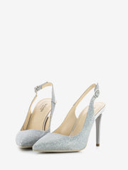 NERO GIARDINI - Slingback Notturno argento