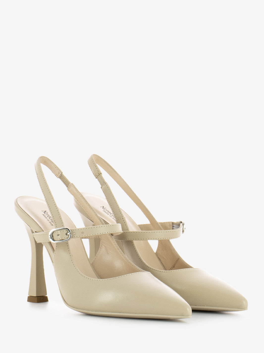 Slingback Pandora cinturino nappa lino