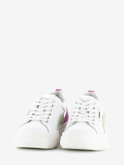 NERO GIARDINI - Sneakers Cile velour bianco / lime