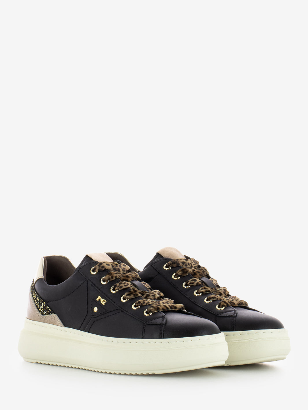 LUNAR BLACK GLOVE LEATHER SNEAKER I514160D_100