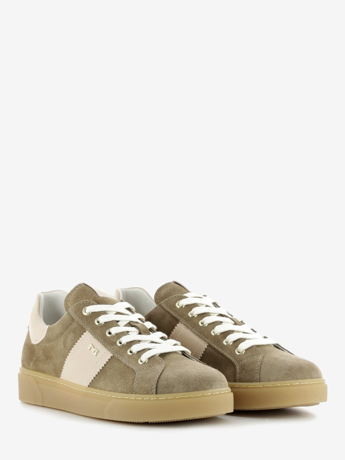 Sneakers in suede velour mou