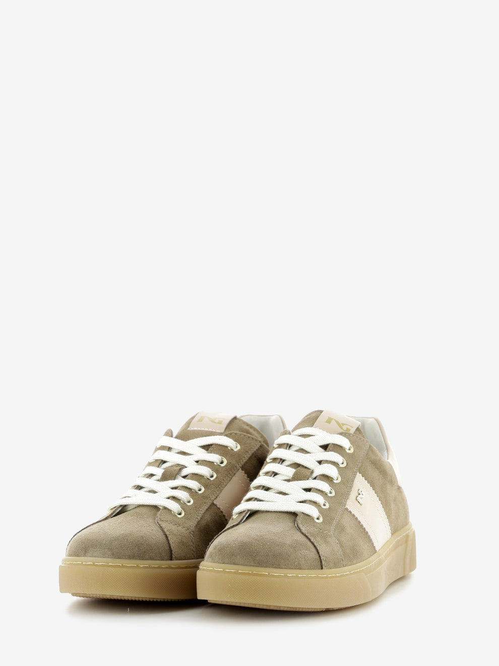 Sneakers in suede velour mou