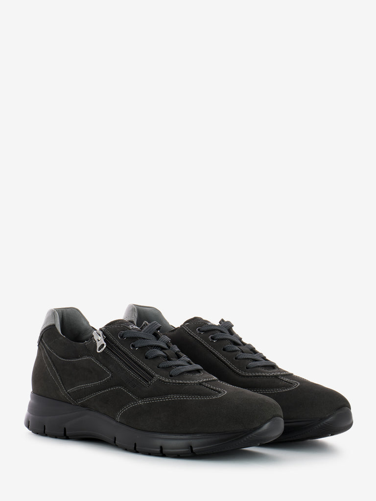 NERO GIARDINI - Sneakers Longbeach antracite / gommato nero