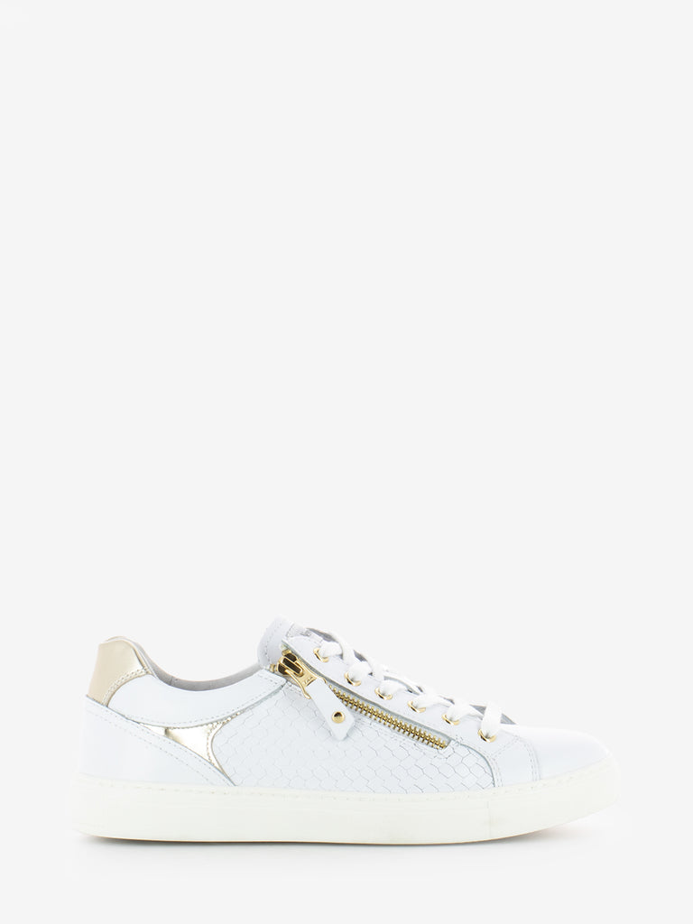 NERO GIARDINI - Sneakers Skipper bianco / oro