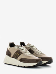 NERO GIARDINI - Sneakers Velour beige / marrone