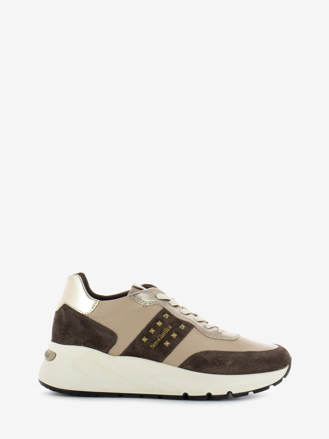 Sneakers Velour beige / marrone