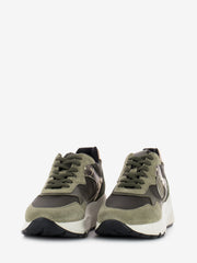 NERO GIARDINI - Sneakers velour stone new bomber / verdone