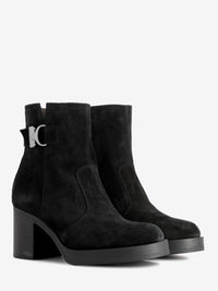 AROLD VELO BLACK SUEDE HEEL ANKLE BOOT I513892D_100